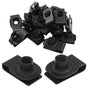 25 Pcs Extruded U Type Nuts, M10 Bumper Fender U Style Clip on Nut Black Fasteners, Spring Nuts for Automotive Metal Fender/Grill Retainer Clips