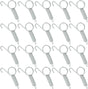 20Pcs Spring Latch Hook Pet Door Latch Spring Cage Latch Cage Lock Metal Finger Spring Door Hook for Fixing Rabbits Birds Dogs Cats Squirrels Small Animals