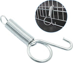 20Pcs Spring Latch Hook Pet Door Latch Spring Cage Latch Cage Lock Metal Finger Spring Door Hook for Fixing Rabbits Birds Dogs Cats Squirrels Small Animals
