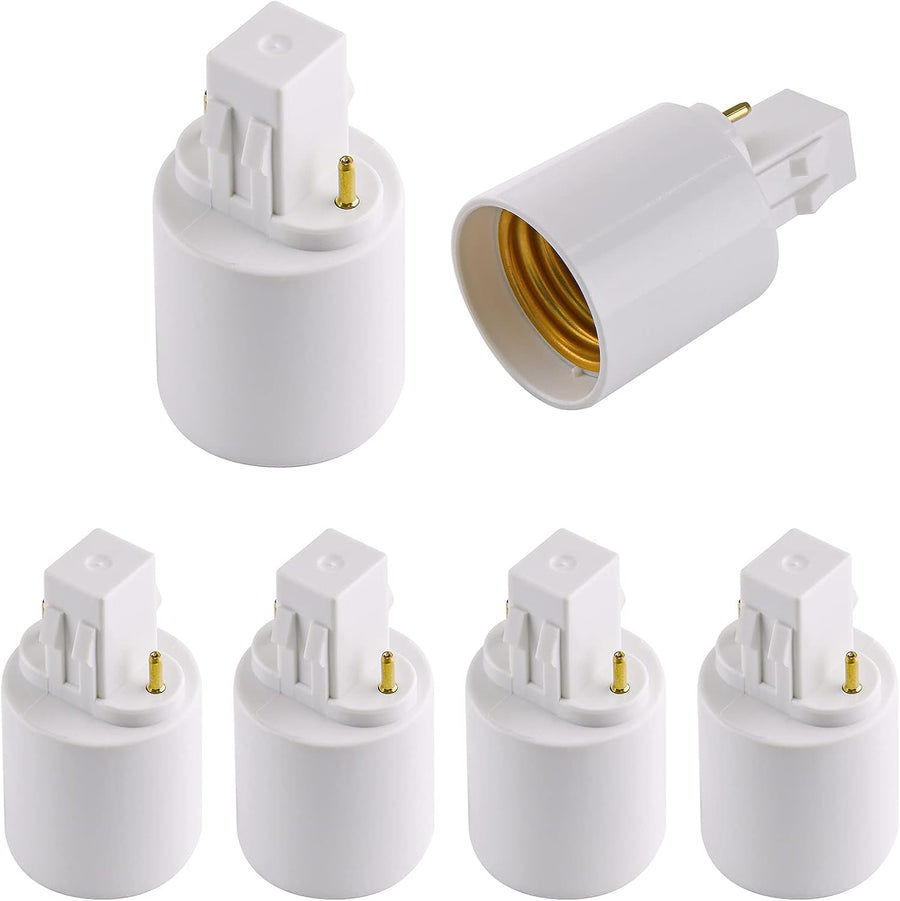 4pcs Gx23 to E26/E27 Socket Adapter, Gx23 to E27 Lamp Base Holder, 2 Pin Bulb Base Converter LED Accessories
