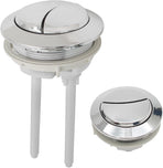 Toilet Tank Push Button 48mm Thread Diameter Dual Push Flushing Button Adjustable Toilet Water Tank Button Replacement, Pack of 1