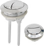 Toilet Tank Push Button 48mm Thread Diameter Dual Push Flushing Button Adjustable Toilet Water Tank Button Replacement, Pack of 1