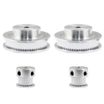 2Pcs Set GT2 Synchronous Wheel 20&60 Teeth 5mm Bore Aluminum Timing Pulley with 2Pcs Length 200mm Width 6mm Belt