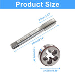 M14 x 1.5 HSS Metric Thread Tap and Die Set, Right Hand Machine Thread Tap and Round Die