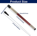 Music Conducting Baton, Imitation Agate Handle Baton Lightweight Conductor Baton with Tube Case for Concert(Black Handle, 1 Pack)