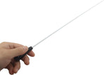 Music Conducting Baton, Imitation Agate Handle Baton Lightweight Conductor Baton with Tube Case for Concert(Black Handle, 1 Pack)