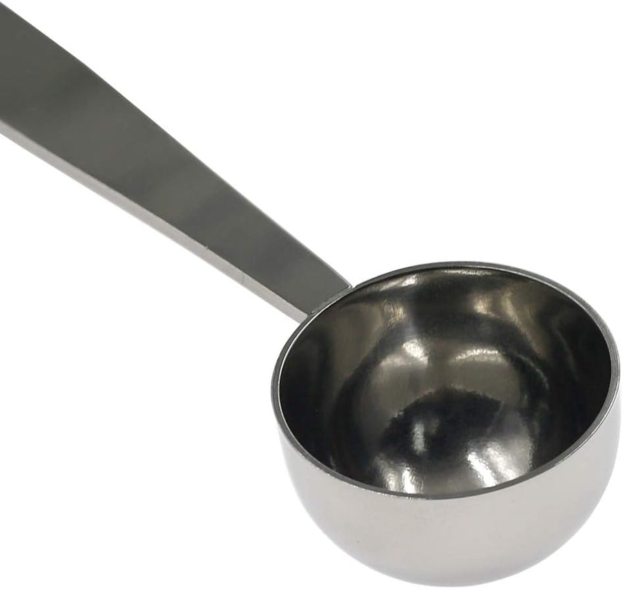 2-in-1 Coffee Scoop Stainless Steel Measuring and Tamping Coffee Spoon(15ml)-1pc