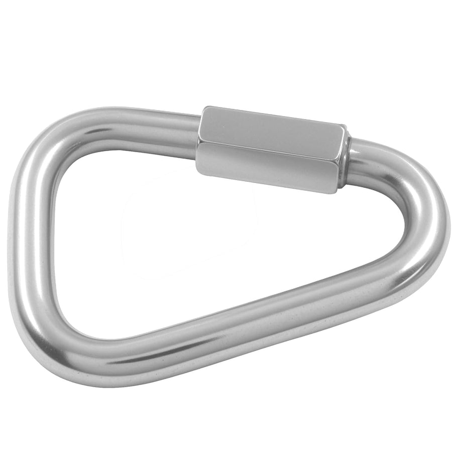 4.1 Inch Delta Quick Link, Stainless Steel Triangle Quick Connector M12 Heavy Duty Chain Connector (1 Pack, 2517 Lbs Capacity)