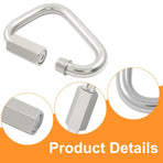 4.1 Inch Delta Quick Link, Stainless Steel Triangle Quick Connector M12 Heavy Duty Chain Connector (1 Pack, 2517 Lbs Capacity)