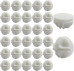 32 Pack White Plastic Cube Connectors, Wire Grid Cube ABS Connectors Modular Closet Storage Organizer, DIY Wire Shelves for Home/Office