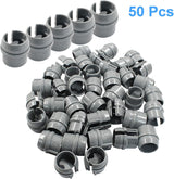 50 PCS 1/2 Inch Non-Metallic Cable Connector, Quick Installation Labor Saving Cable Connector for 14/2-10/3 AWG Single Cable, 14/2-12/2-14/3 AWG Two Cables - Front View