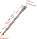 Hex Shank Magnetic Power Nut Driver Bit Set 10mm Hex Socket Extension Long Metric Hex Driver Bits -2pcs