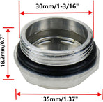 M30/1-3/16 Air Compressor Oil Sight Glass Male Oil Liquid Level Gauge Sight Glass -2pcs
