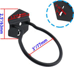 Pegboard Power Tool Holders Pegboard Hooks Heavy Duty Metal Steel 3/8" Square Hole Loop Peg Hooks Suitbale for 1.5" Spaced Pegboards Wall Hooks for Organizing Tools Black 3" Loop Dia- 2pcs