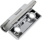 Butt Hinge Zinc Alloy Door Hinge Polished Chrom Silver Residential Bed Room Hinge for Doors Hardware 2.36" x 2.36" -2pcs