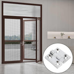 Butt Hinge Zinc Alloy Door Hinge Polished Chrom Silver Residential Bed Room Hinge for Doors Hardware 2.36" x 2.36" -2pcs