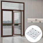 Butt Hinge Zinc Alloy Cabinet Hinges Polished Chrom Silver Residential Bed Room Hinge for Doors Hardware 2.56" x 2.16" -2pcs