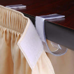 Efavormart 12 PCS Adjustable Clear Plastic Large Table Skirt Clips for Wedding Party Event Decoration - 3"