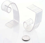 Efavormart 12 PCS Adjustable Clear Plastic Large Table Skirt Clips for Wedding Party Event Decoration - 3"