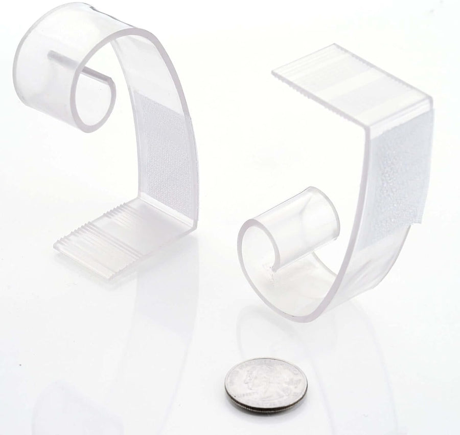 Efavormart 12 PCS Adjustable Clear Plastic Large Table Skirt Clips for Wedding Party Event Decoration - 3"