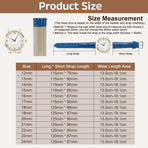 Quick Release Genuine Leather Watch Band Embossed Pattern Leather Watch Strap Replacement for Men Women