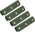 4Pcs Handbag Handle Cover, PU Leather Luggage Handle Wraps, Luggage Grip Protector for Purse Tote Bag Suitcase, Dark Green