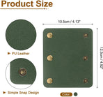 4Pcs Handbag Handle Cover, PU Leather Luggage Handle Wraps, Luggage Grip Protector for Purse Tote Bag Suitcase, Dark Green