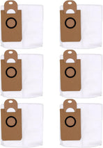 6 Pack Dust Bags for iHome AutoVac Nova Self Empty Robot Vacuum Replacement Accessory Parts