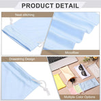 Microfiber Eyeglass Cases Glasses, Sunglasses Storage Bag with Drawstring, Soft Glasses Pouch Travel for Women Men