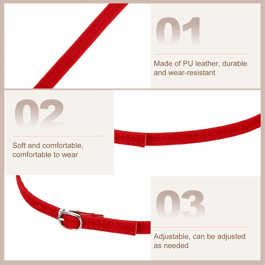 Replacement Ankle Strap for Heel Detachable Shoe Straps PU Leather Shoe Band