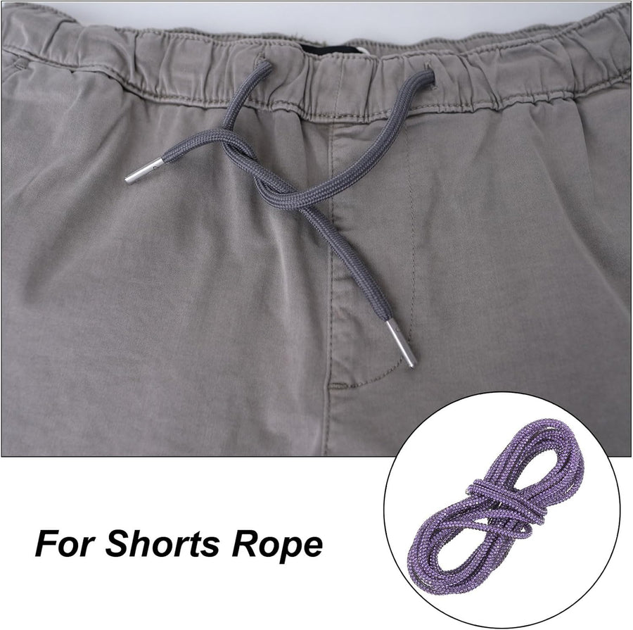 Rhinestone Shoe Lace Bling Glittered Ropes Drawstring Cords Replacement for Sweatpants Hoodie