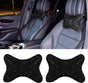 2PCS Car Neck Pillow for Driving Seat, Bling Crystal Rhinestone Diamond Comfortable Headrest Cushion, Head Rest Neck Support Relax, Car Interior Accessories for Women Girly (Black)