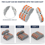 Lever Wire Connectors Kit 34PCS Quick Connect Wire Splice Conductor Compact Connectors Inline Wiring Splices Terminals