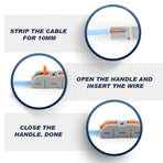 Lever Wire Connectors Kit 34PCS Quick Connect Wire Splice Conductor Compact Connectors Inline Wiring Splices Terminals