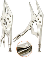 2 Pack Original Locking Pliers - 9" Long Nose, Curved Jaw, 2-3/4" Max Opening