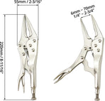 2 Pack Original Locking Pliers - 9" Long Nose, Curved Jaw, 2-3/4" Max Opening