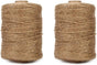 1000 Feet Natural Jute Twine, 2mm Twine String for Arts and Crafts, Gardening, Gift Wrapping, Packaging, Festive Decorations (2PCS x 500 Feet)
