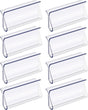 8 Pack Roller Window Shades Pulls, Clear Plastic Window Shades Hem Grips Handles R Type Windows Blinds Shade Pull Down Replacement Accessories for Roller Blinds, Home, Rv, Office, Hotel