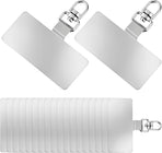 20 Pack Phone Tether Tab, 360° Rotatable Phone Lanyard Tab Stainless Steel Cellphone Lanyard Patch Universal Smartphone Lanyards Pad for Full Phones Cases (Silver)