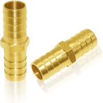 3PCS Solid Brass 5/8" Hose Repair Connectors with Stainless Steel Clamps Small Garden Water Hose End Parts Repair Kit Fitting
