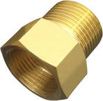 3/4" NPT Thread Female × 3/4" NPT Thread Male Brass Pipe Fitting Adapter （pack of 2)