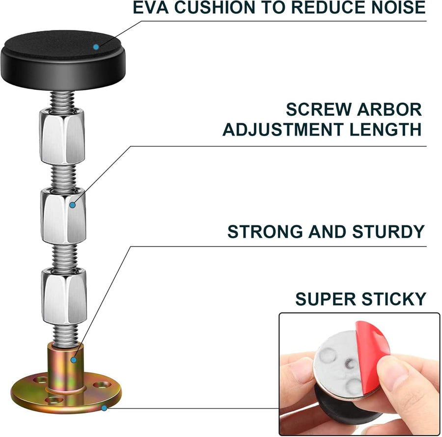 Adjustable Threaded Bed Frame Anti-Shake Tool, Headboard Stoppers, Bedside Headboards Prevent loosening Anti-Shake Fixer, Easy Install (30-112mm)