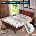 Adjustable Threaded Bed Frame Anti-Shake Tool, Headboard Stoppers, Bedside Headboards Prevent loosening Anti-Shake Fixer, Easy Install (30-112mm)
