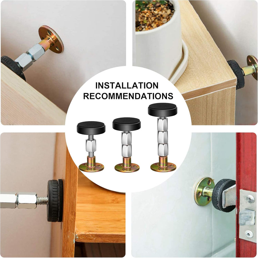 Adjustable Threaded Bed Frame Anti-Shake Tool, Headboard Stoppers, Bedside Headboards Prevent loosening Anti-Shake Fixer, Easy Install (30-112mm)