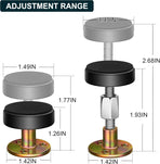 Adjustable Threaded Bed Frame Anti-Shake Tool, Headboard Stoppers, Bedside Anti Shake Tool for Beds Cabinets Sofas, 4PCs, 30-68mm