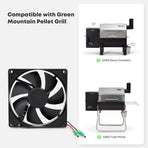 12V Fan Replacement Kit for Green Mountain Davy Crockett and Trek Grill, Combustion Fan for GMG Parts P-1011