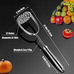 Potato Masher,Stainless Steel Mashed Potatoes Masher with Long Handle for Beans,Avocado,Fruit,Vegetables.One Piece Construction Heavy Duty Masher Kitchen Tool