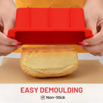Silicone Mini Bread Loaf Pans for Baking, Small Loaf Pan Set of 4, 2.7x5.4 Inch Nonstick Bread Silicone Molds for Toast, Brownie, Loaf, Cake, Soaps