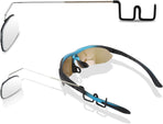 2pcs Bike Eyeglass Mirror, 360 Degree Adjustable Bicycle Cycling Rear View Wide Angle Mirror, Riding Accessories