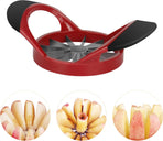 Apple Cutter, Apple Corer and Slicer - Stainless Steel Apple Corer - 4.72 Inch Apple Slicer Tool with 12 Super Sharp Blades, lightweight Apple Slicer and Corer with Anti-slip Handle